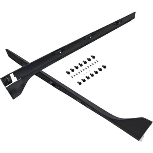 2x Side Skirt Extension Fit 2016-2019 for Honda CIVIC 4DR Sedan LX EX Si Blk Type-R Style Dropshipping