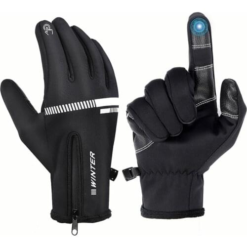 Bike accessories bicycle goods Gloves Motorcycle cycling Winter sports Men women winter Ski warm touch Driving waterproof gloves