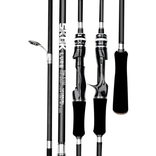 1.8m 2.7m 3.0m Casting Spinning Fishing Rod Portable Sea Lake Carbon Spinning Rod M-shaped Sea Water Drop Reel Long Throw Rod