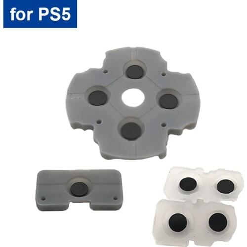 100sets Silicone Conductive Rubber Adhesive Button Pad Keypads Silicone Buttons Dpad D-pad controller rubber for ps5 controller
