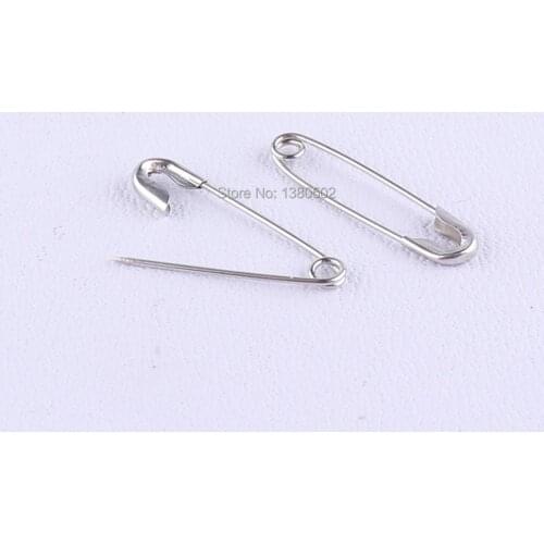 100pcs /lot 19*5mm nickel plated small size metal Safety Pin garment pins sewing tool