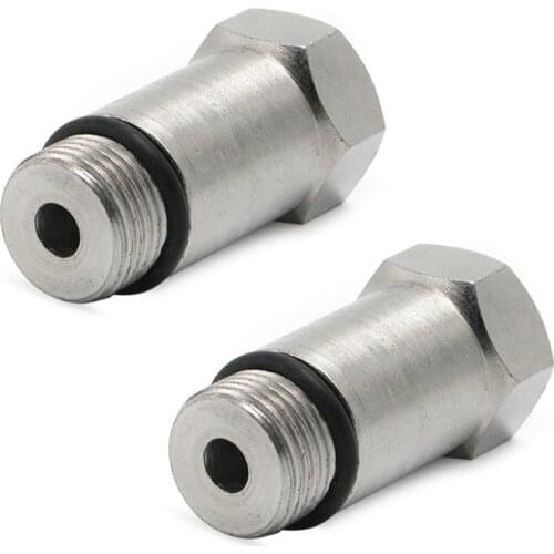 2pcs 02 Oxygen Sensor Extender Eliminator Adapter Extension Spacer HHOO2 Bung M18 X 1.5 Cel Fix Car Tool Parts For Off Road