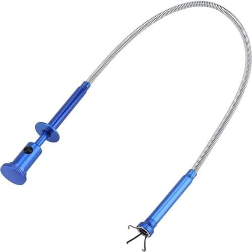 Four-Claw Magnetic Picker Bendable Hose Reacher Pickup Sweeper With LED Light, for Auto Repair/Home Sink/Drain