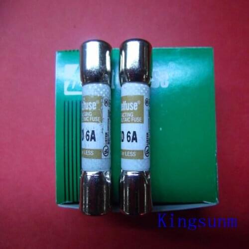 Free shipping 10pcs KLKD 6 new genuine American Littelfuse fuse / fuse 10*38 6A