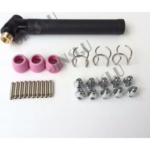 Free shipping P60 Cutting Torch Body & Consumables Spare Parts Shield cup Electrode Tip Spacer Guide 27PCS