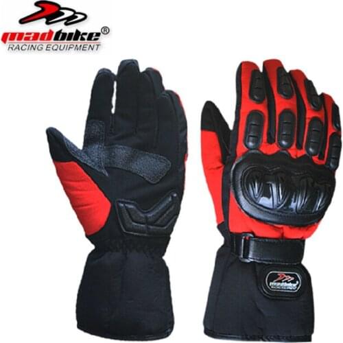 Free shipping winter sport windstopper waterproof ski gloves black -30 warm riding glove Motorcycle gloves