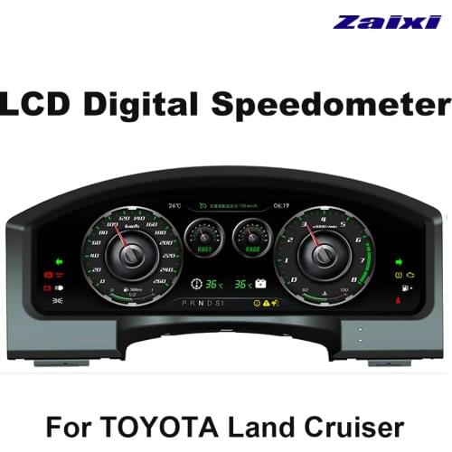 For Toyota Land Cruiser 2007~2019 Digital Speedometer Instrument Panel Cluster LCD Dashboard Head Unit 12.3 Inch Display Screen