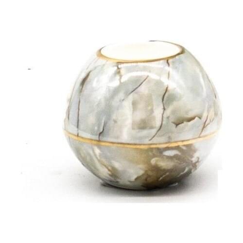 Zücev Polyester Marble Pattern Decorative Candle Holder