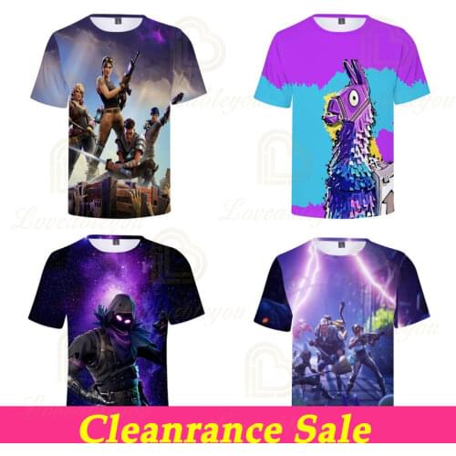 2.99$ Fortnite Childrens Short Sleeve T-shirt Breathable T-shirts Boy Kid Girls Tops Shirts Streetwear Kids Tshirt O-Neck