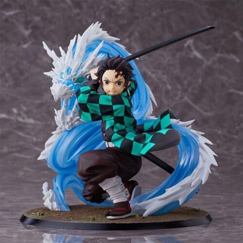 24cm Original Anime Figurine Demon Slayer Kamado Tanjirou Action Figure Cartoon Character Model Toy Decoration for Boys Gift