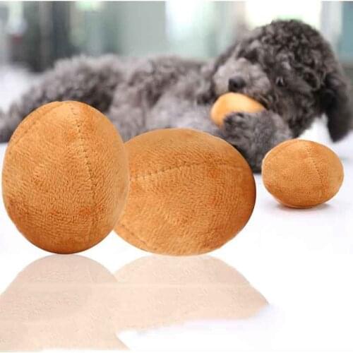 Cepillo Dientes Perro Hondenbal Teeth Toy Dog Puppy Toys For Puppies Chew Squeaker Fleece Egg Chew Toy InteractiveDog Supplies