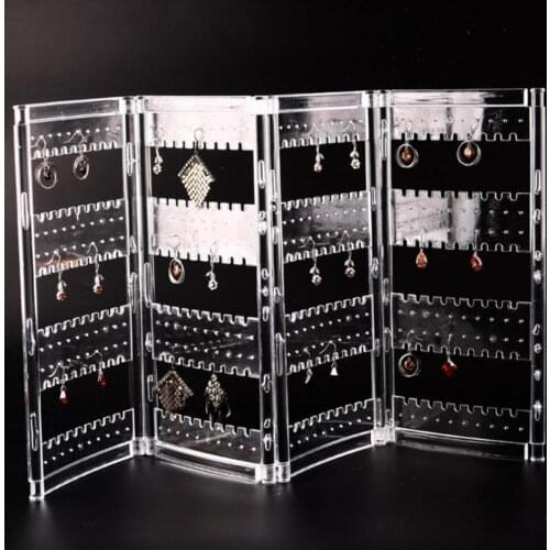 HOT SALES！！！New Arrival Lady Necklace Stud Earrings Holder Hole Showcase Jewelry Display Rack Organizer