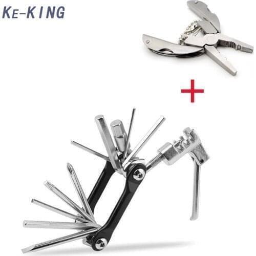 Moto Bicycle Mini Repair Tool Multifunctional Foldable Accessories FOR Indian Scout Simson BETA BAJAJ Cafe Racer Dirt Pit Bike