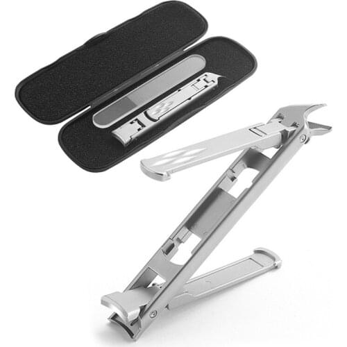 1set Multifunctional Nail Clipper Stainless Steel Six Functions Nail Files Bottle Opener Small Knife Scissors Nail Cutter