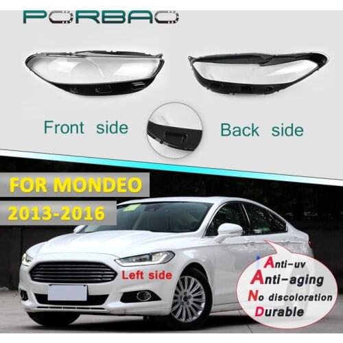 4Doors Car Headlight Headlamp Clear Shell for Mondeo MK5 MK6 2013-2016 Transparent Lens Cover Replacement DIY