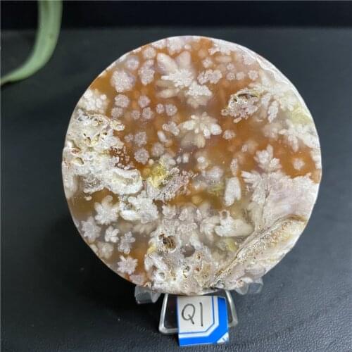 Natural The Cherry Blossom Agate Mineral Specimens Crystal Healing
