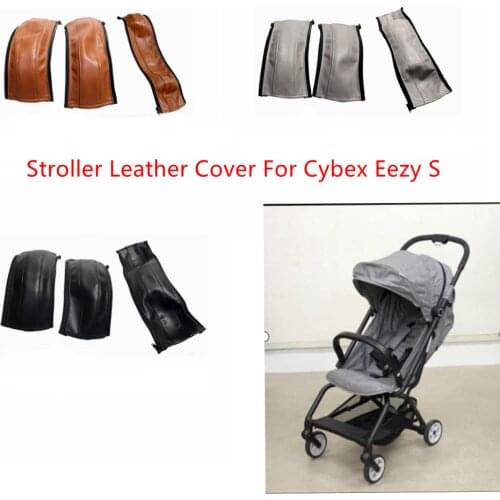 New Pu Leather Covers For Cybex Eezy S Stroller Armrest Protective Case cover Pram Bumper Baby Carriage Handles Accessories