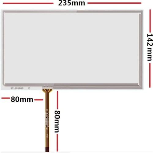New 10.1 "4-wire resistive touch screen 235*142mm is suitable for IPC touch screen resistive touch screen widescreen 4-wire