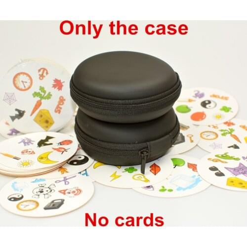 New Black Travel Zipper Carry EVA Case for Spot Cards it (no cards) Round Game Cards Storage Collection Bag Nice Gift For Kids