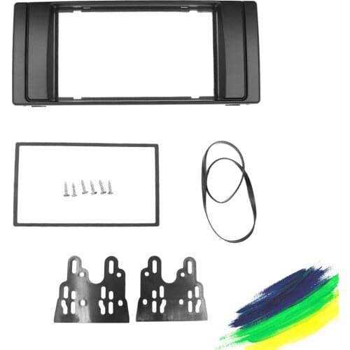 2 DIN Frame Radio Fascia For BMW series 5 E53 E39 Radio CD DVD GPS Stereo Dash Mount Trim Kit Surrounded Frame Interface Frame