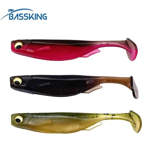 BASSKING Fishing Lures 72mm 3.4g Wobblers Carp Fishing Soft Lures Silicone Artificial Baits Trout Bass Iscas Artificials Pesca