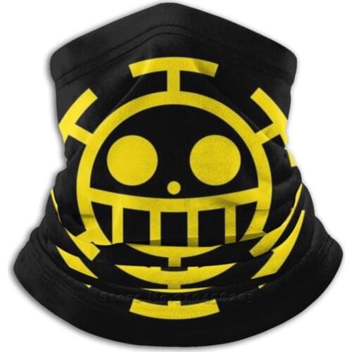 Heart Pirates Jolly Roger Microfiber Neck Warmer Bandana Scarf Face Mask Heart Pirates One Piece Anime Monkey D Luffy One Piece