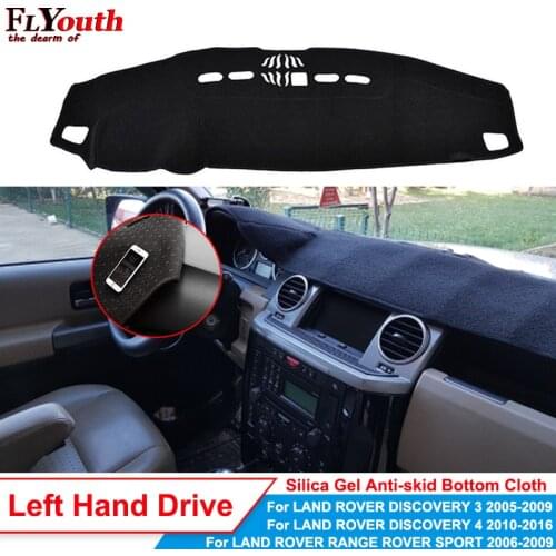 Car Dashboard Cover Silicone Non-Slip For Land Rover Range Rover Sport Discovery 3 Discovery 4 2010-2016 Dash Mat ANti-UV Carpet