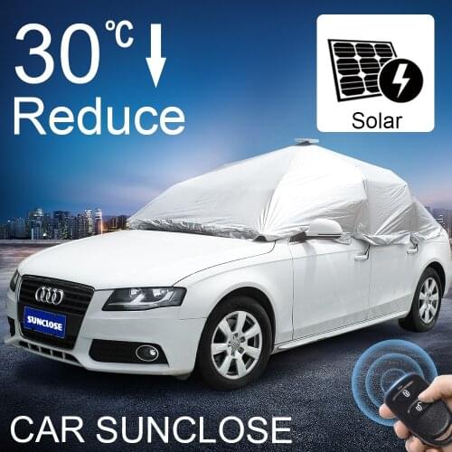 SUNCLOSE latest design portable automatic uv protection car sunshade heat insulation car seat covers for winter