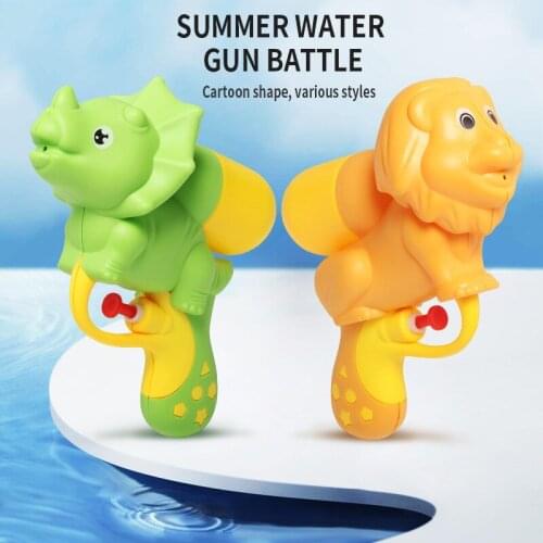 Cartoon Animal Mini Shark Water Gun Plastic Water Pistol Toy For Kid Summer Pool Games Party Children Outdoor Beach Toys