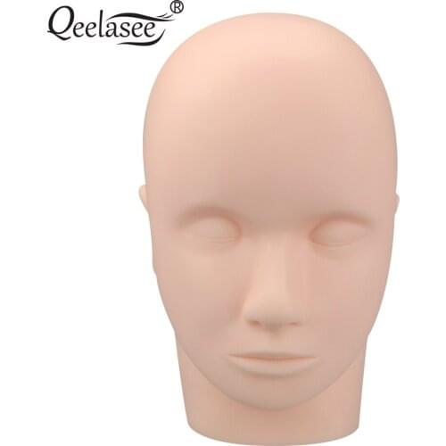 High Quality Mannequin Head for Training Eyelash Extension Flat Mannequin Head Makeup Eyelash Training Extension Course Tools