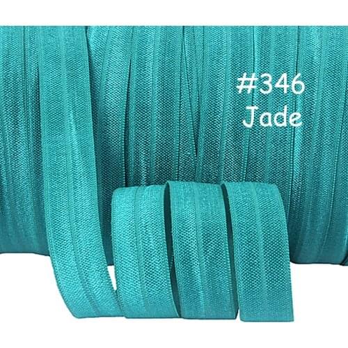 High quality Jade colored fold over elastic ribbon wholesale