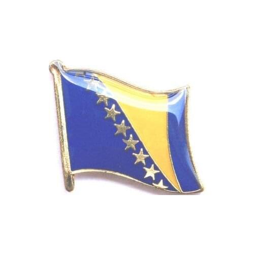 Bosnia single flag pin badge