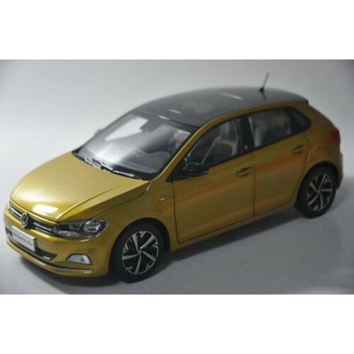 1:18 Diecast Model for Volkswagen VW All New Polo Plus 2019 Hatchback Alloy Toy Car Miniature Collection Gifts