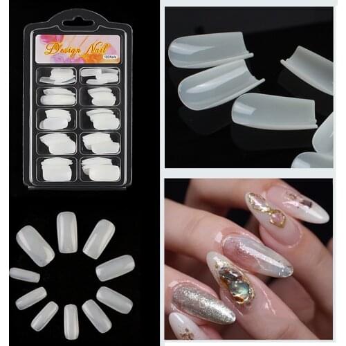 1/2Pcs False Finger Tips Nail Art Model for Practice Makeup Trainer Nails Manicure Tools With/Without Practice Training Models
