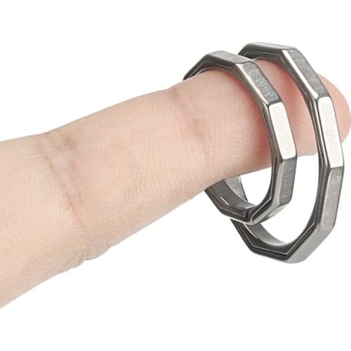 25mm/30mm Titanium Alloy Ring Outdoor Tool Keyring EDC Keychain Accessories