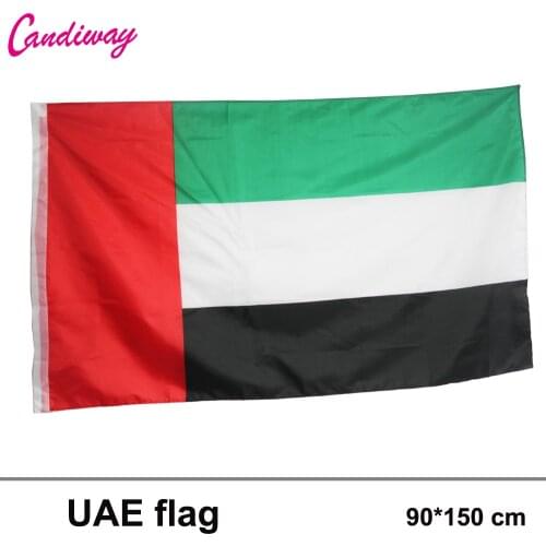 3x5 United Arab Emirates Flag UAE Country Banner Pennant New 90*150cm Hanging Office/parade/Festival/Home Decoration fashion