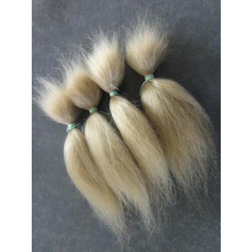 Kaydora 15g Dolls Accessories 100% Pure gold Blonde Mohair For handmade DIY Reborn Baby Dolls lol Reborn Doll Hair Wigs Natural