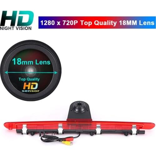 18mm HD lens car camera for Mercedes benz vito tourer mixto panel vankasten 2016 2018 Centre High Mount Stop Lamp Parking Light