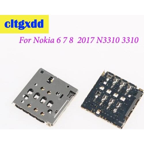 Cltgxdd New For Nokia 6 7 8 N6 N7 N8 2017 N3310 3310 Sim Card Reader Slot Holder Socket Connector