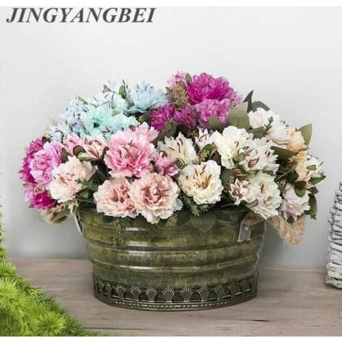 Peony flowers potted plant simulation flower wholesale living room table decoration