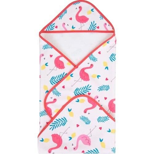 Dough Swaddle Baby Flamingo Beach Towel