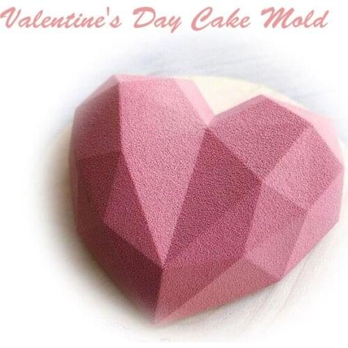 Love Heart Silicone Mold 3D French Mousse Bread Dessert Kitchen Tool Baking Cake Mold Valentines Day Chocolate Give Gifts