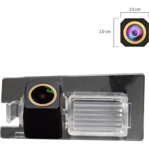 Misayaee Golden HD Car Rear View Reverse Camera Plate Light for Fiat Viaggio 2012-2014