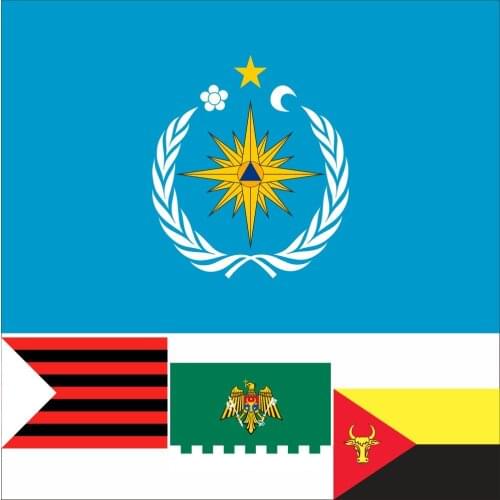 Moldova Municipal Governmental Standard President Flag 3X5FT 90X150CM 100D Polyester Double Stitched High Quality Kalkara