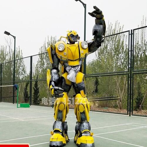 Wearable Bumblebee Beetle Armor costume stage show event party Transformers Cosplay armors with led lights Voice changer