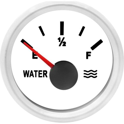 NEW 0-190ohm 240-33ohm Pointer Car Water Level Gauge Meter Boat Water Tank Level Indicator Instrument With Red Backlight 9-32V