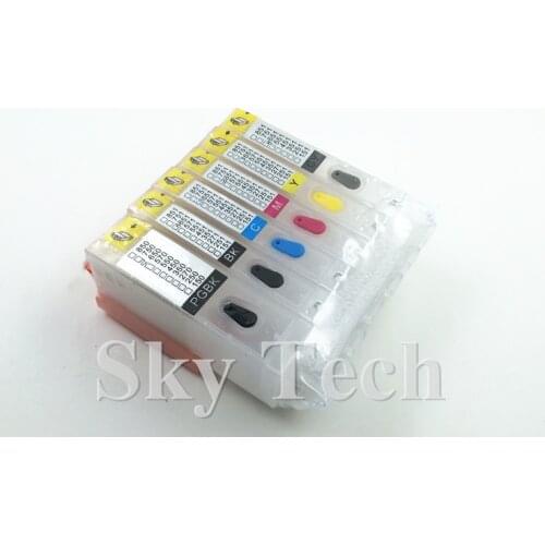 6PK Empty Refillable Cartridge suit for PGI450 CLI451 ,Suit for canon MG5440 MG5540 MG8740 IX6540 MG7140 iP7240,with ARC chip