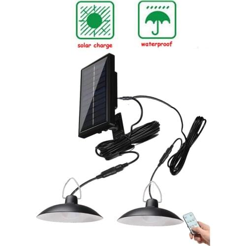 Retro Lampshade Solar Pendant Chandelier solar Light Separable Wall Lamp Outdoor Path Yard Garden Fence Night Light New 3/6M cab