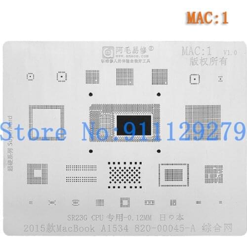 Stencil For MAC Pro A2159 A1706 A1707 A1534 Power IC CPU SSD 0.12mm Thickness BGA Reballing Stencil