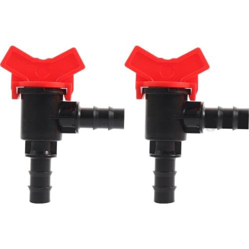 16mm Pipe Water Control L Shaped Valve Greenhouse drip irrigation watering gardening PE Pipe Tube Switch Waterstop Connectors